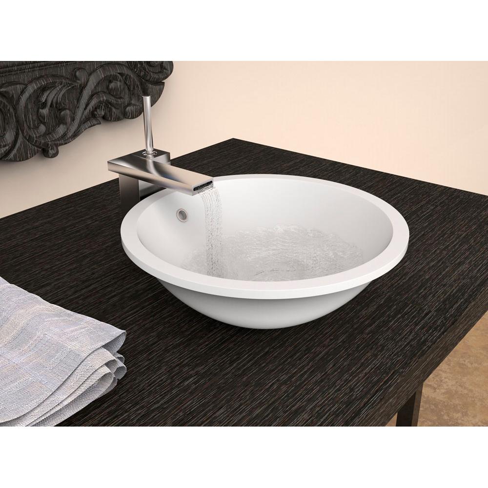 Aquatica Aquatica Lotus-Wht Stone Bathroom Vessel Sink