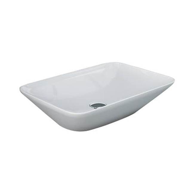 Barclay Variant 21-5/8''x14'' Rect.Counter Top Basin in White