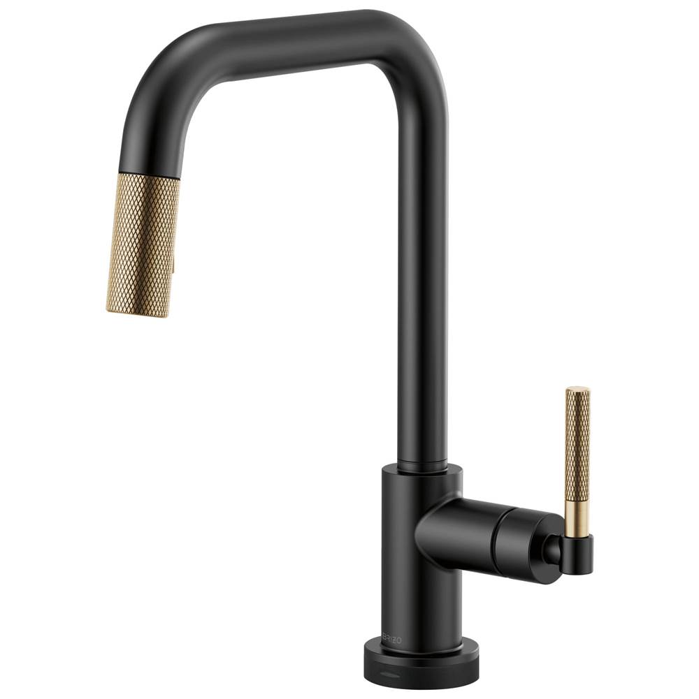 Brizo Litze® SmartTouch® Pull-Down Kitchen Faucet with Square Spout and Knurled Handle