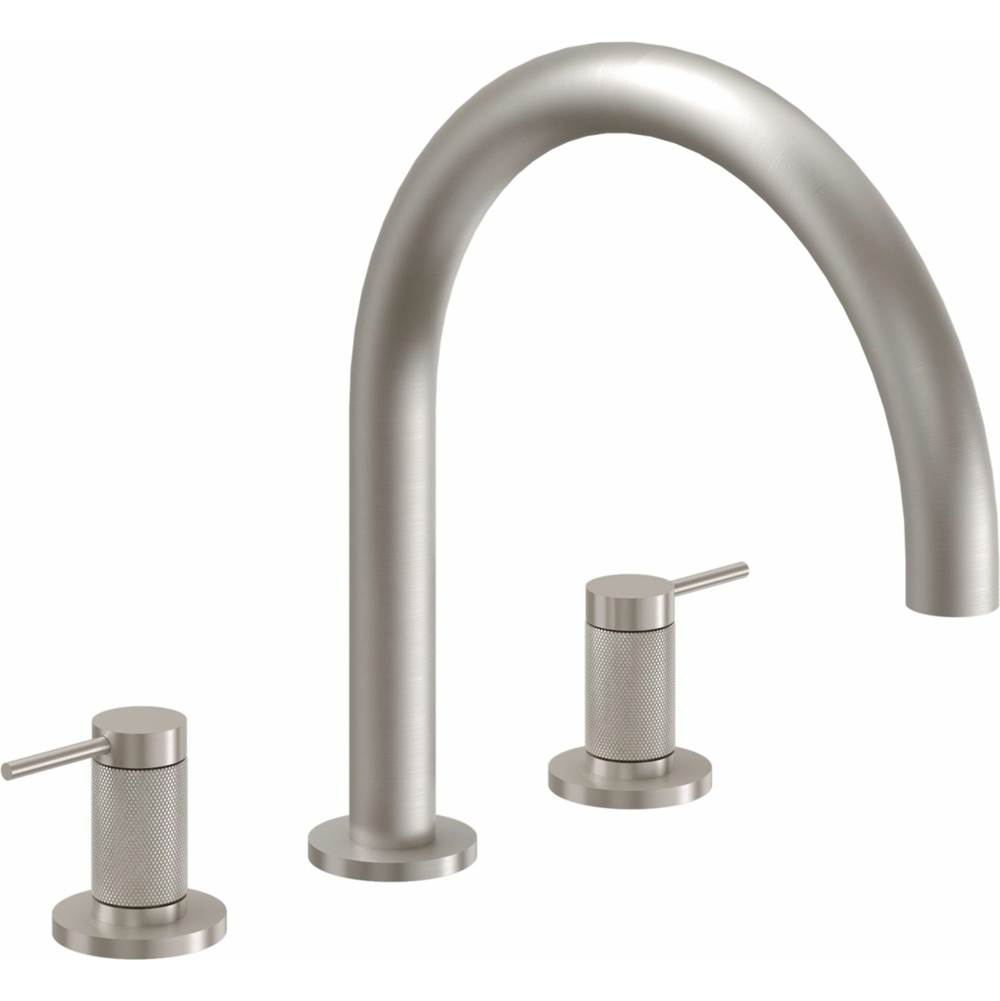 California Faucets Complete Roman Tub Set - Knurled Insert