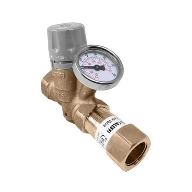 Caleffi ThermoSetterAdjustable Thermal Balancing Valve 3/4'' FNPT with Pressure Gauge