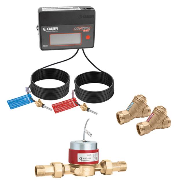 Caleffi CONTECA Heat Meter Kit, 0.25 to 10 GPM, 3/4'' press