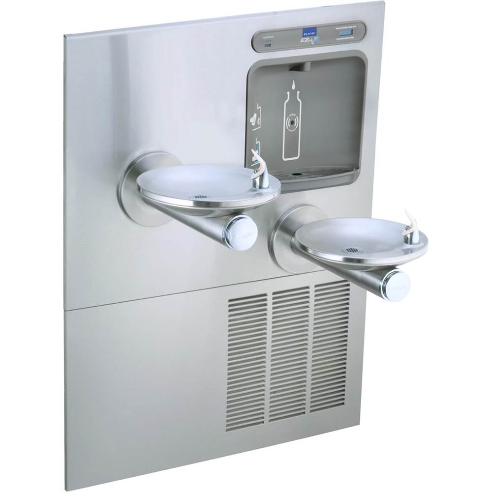 Elkay ezH2O Bottle Filling Station with Bi-Level Integral SwirlFlo Fountain, Filtered Refrigerated Stainless