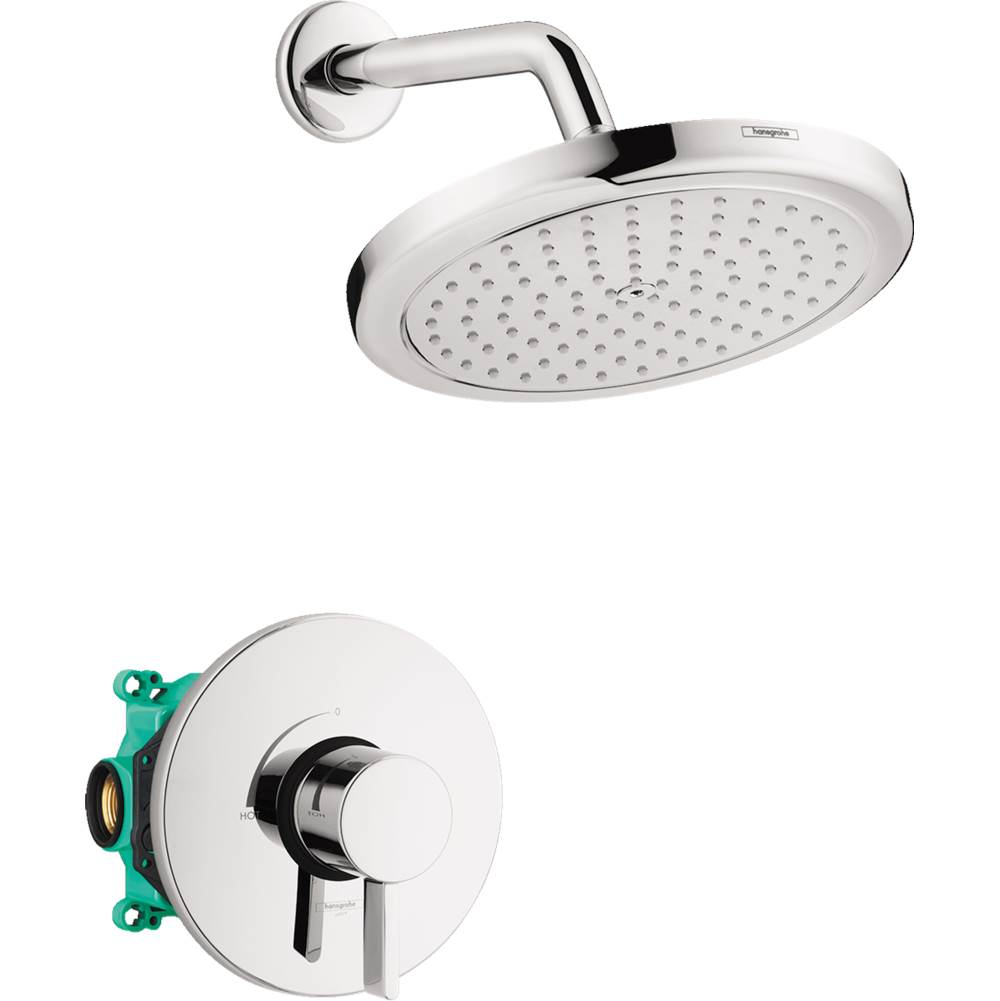 Hansgrohe Croma Pressure Balance Shower Set with Rough, 2.0 GPM  in Chrome