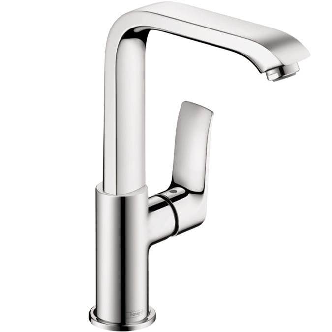 Hansgrohe Metris Single-Hole Faucet 230 with Swivel Spout and Pop-Up Drain, 1.2 GPM in Chrome