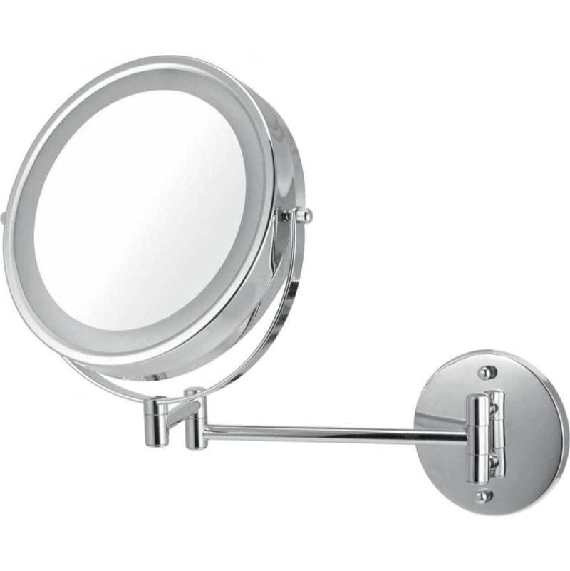 ICO Bath 8.5'' Double Sided Lighted Wall-Mounted Mirror - Chrome
