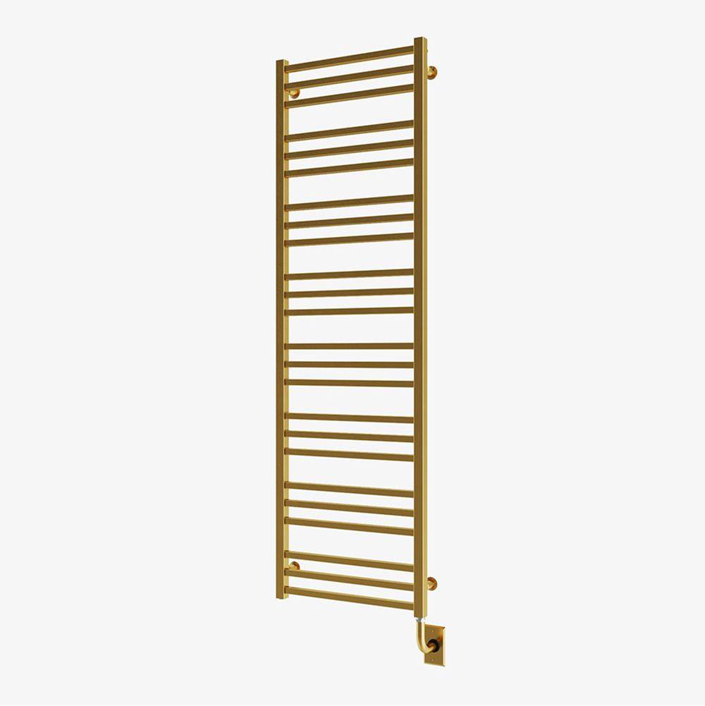 ICO Bath 19.5''x64'' Avento Electric Hardwired Towel Warmer - PVD Brushed Gold