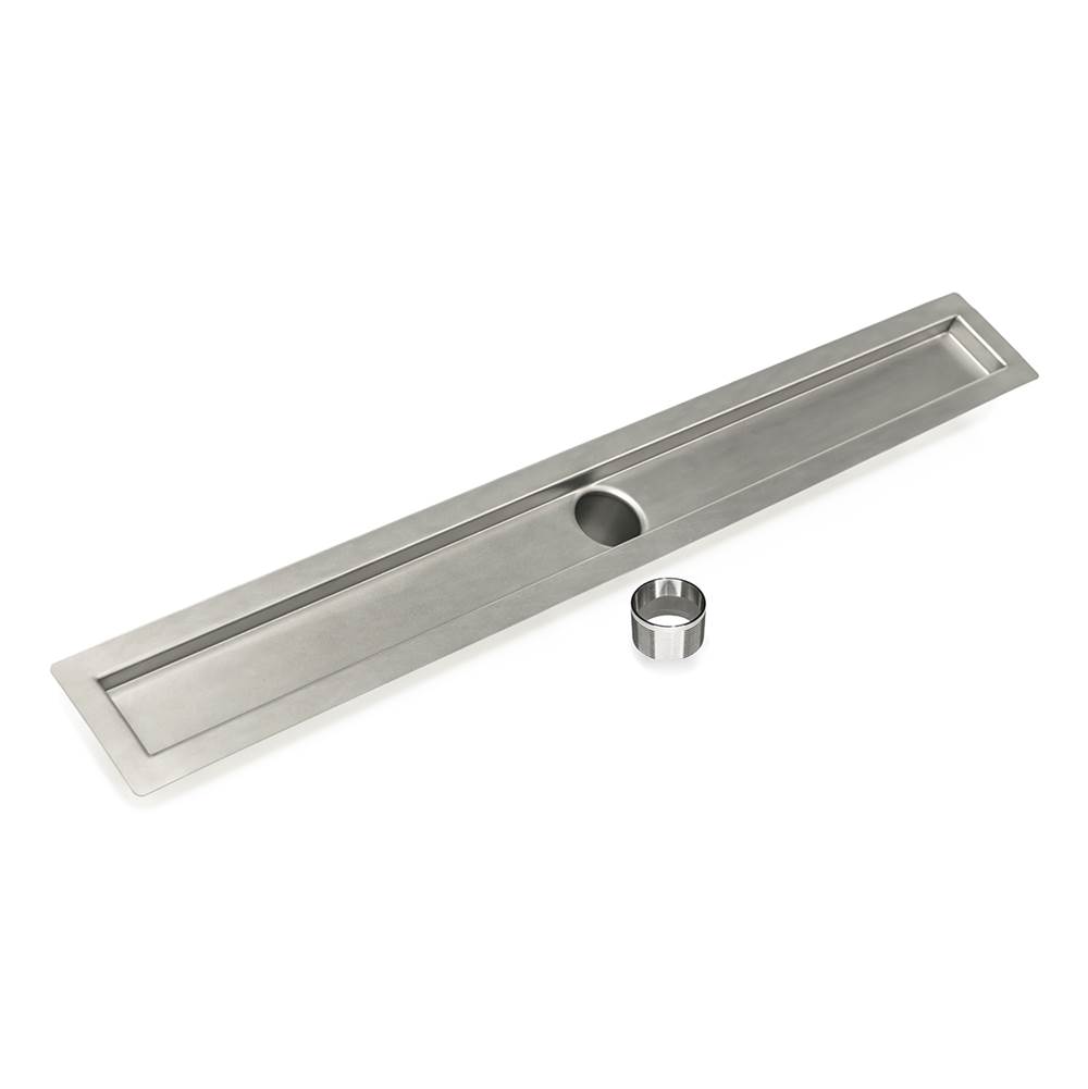 Infinity Drain 32'' Stainless Steel Channel Assembly for FCB Series with 2'' Threaded Outlet