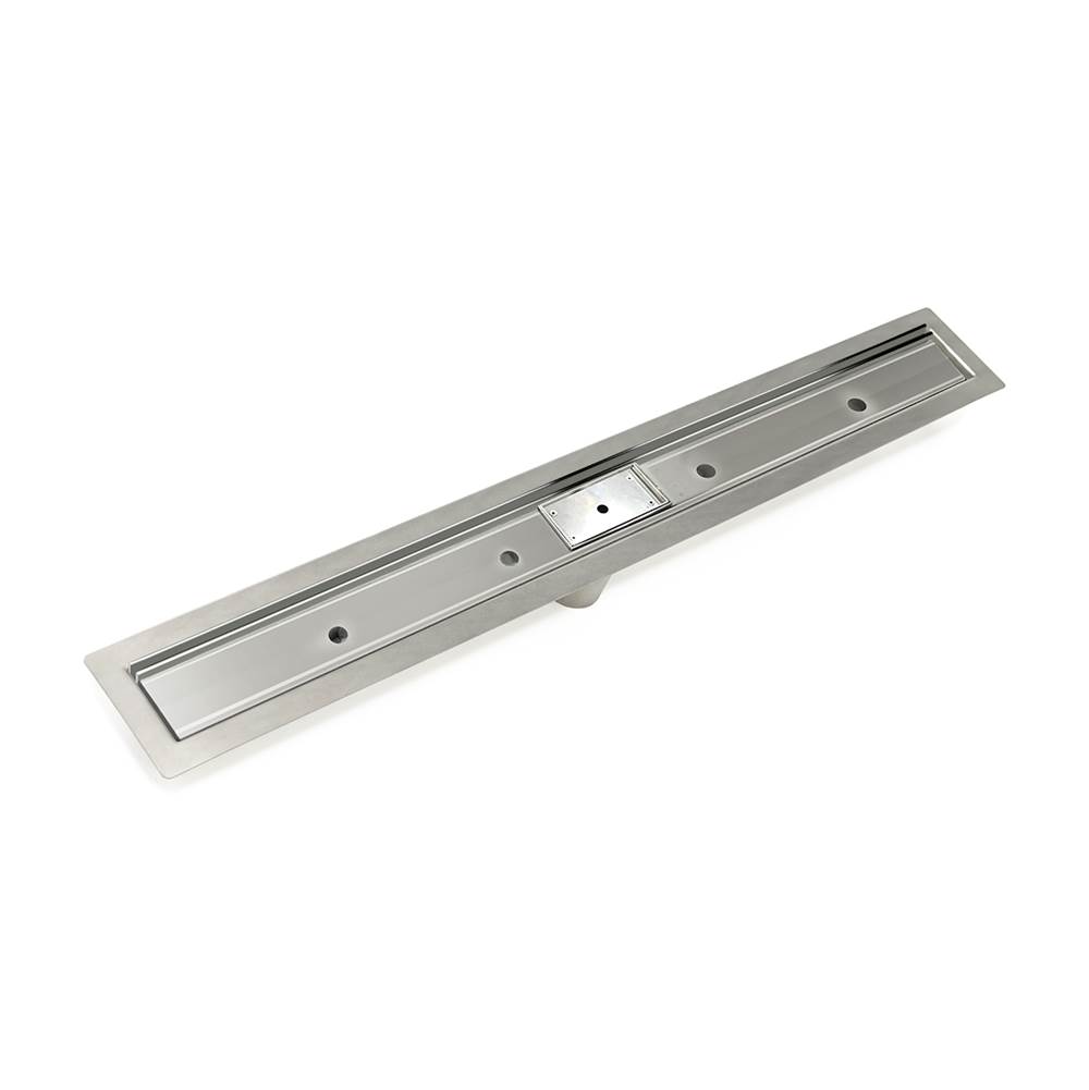 Infinity Drain 48'' Slot Drain Complete Kit for FF Series in Polished Stainless
