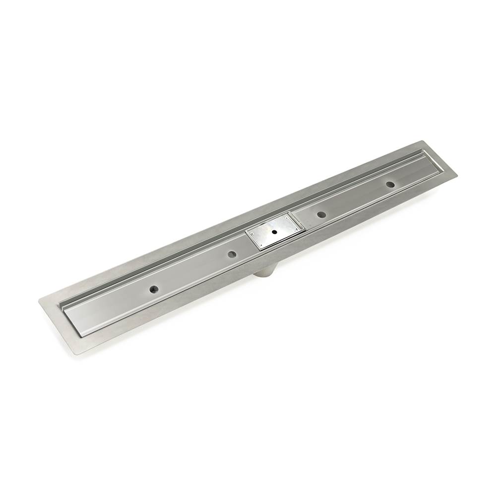 Infinity Drain 48'' Slot Drain Complete Kit for FF Series in Satin Stainless