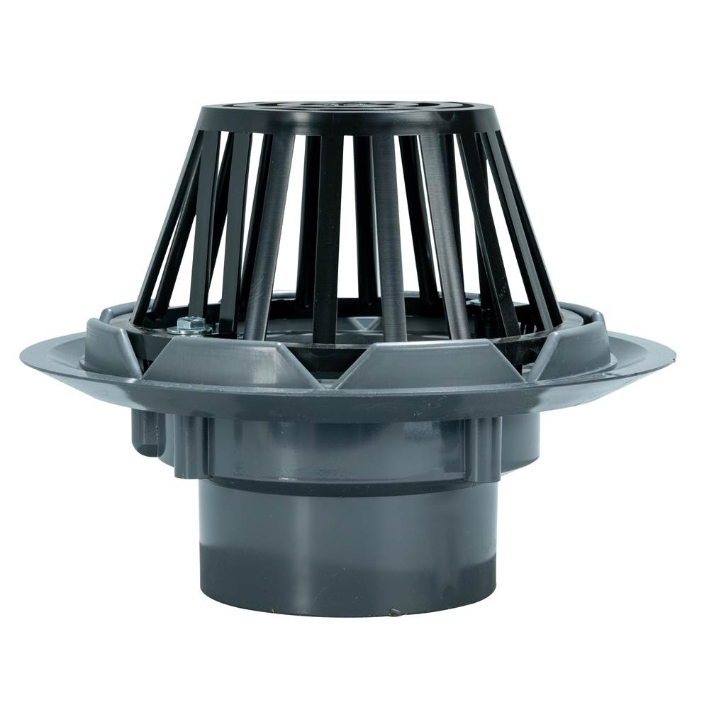 IPS Corporation 4''PVC ROOF DRN W/PLASTIC DOME