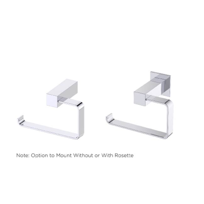 Kartners LISBON - Drop Toilet Paper Holder (Left)-Unlacquered Brass