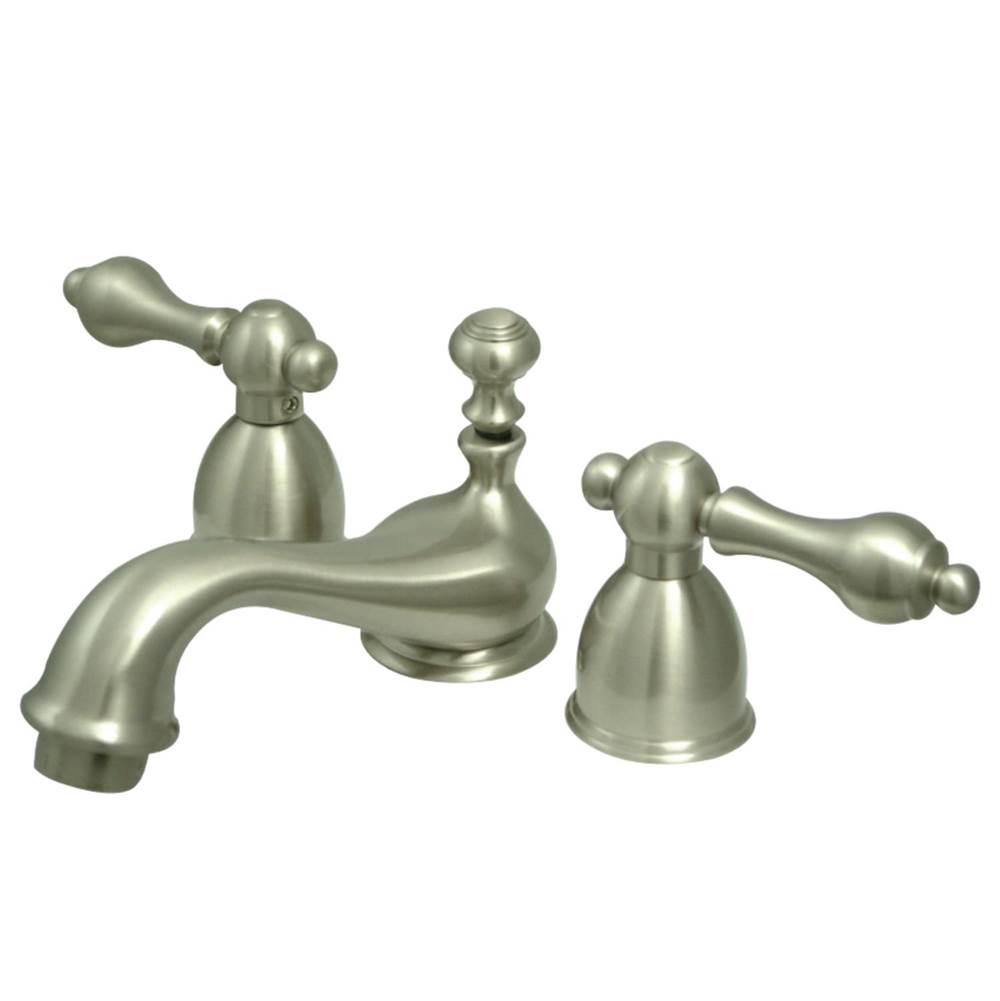 Kingston Brass Restoration Mini-Widespread Bathroom Faucet, Brushed Nickel