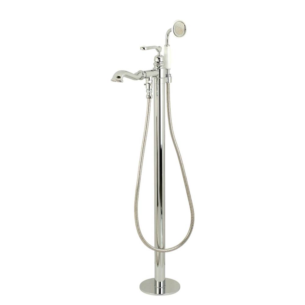Kingston Brass Royale Freestanding Tub Faucet with Hand Shower, Polished Chrome