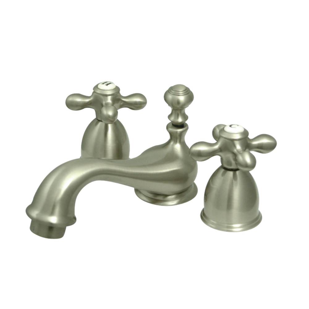 Kingston Brass Restoration Mini-Widespread Bathroom Faucet, Brushed Nickel