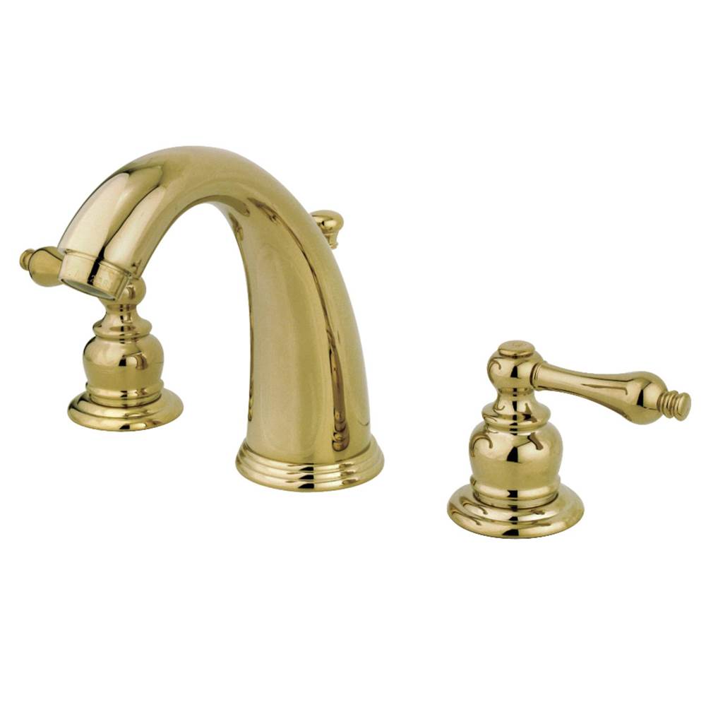 Kingston Brass Victorian 2-Handle 8 in. Widespread Bathroom Faucet, Polished Brass