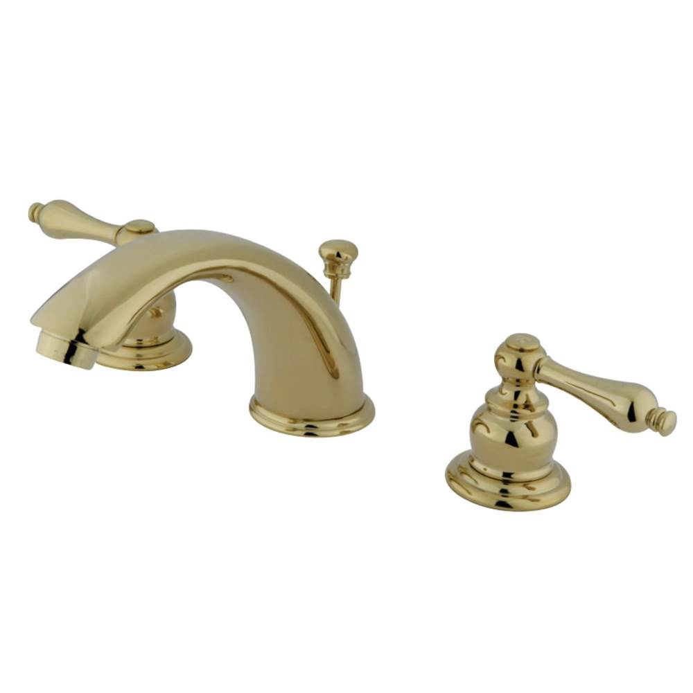 Kingston Brass Victorian Widespread Bathroom Faucet, Polished Brass