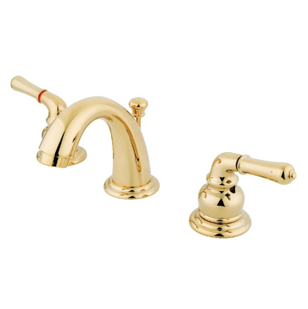 Kingston Brass Magellan Widespread Bathroom Faucet, Polished Brass