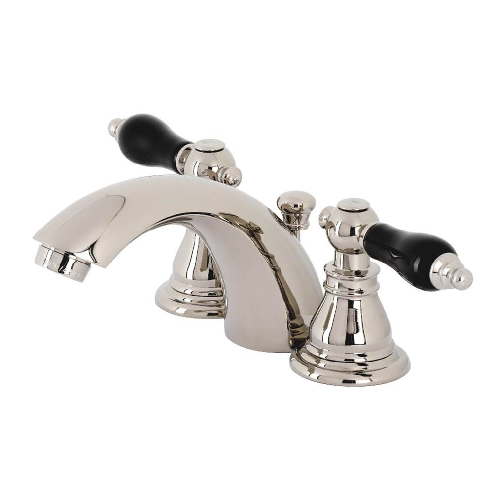 Kingston Brass Duchess Widespread Bathroom Faucet with Plastic Pop-Up, Polished Nickel