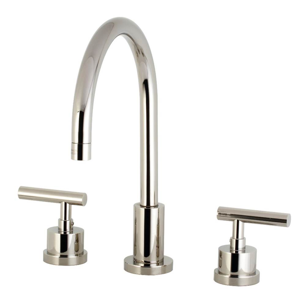 Kingston Brass 8 in. Widespread Bathroom Faucet, Polished Nickel