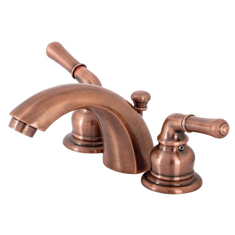 Kingston Brass Magellan Mini-Widespread Bathroom Faucet, Antique Copper