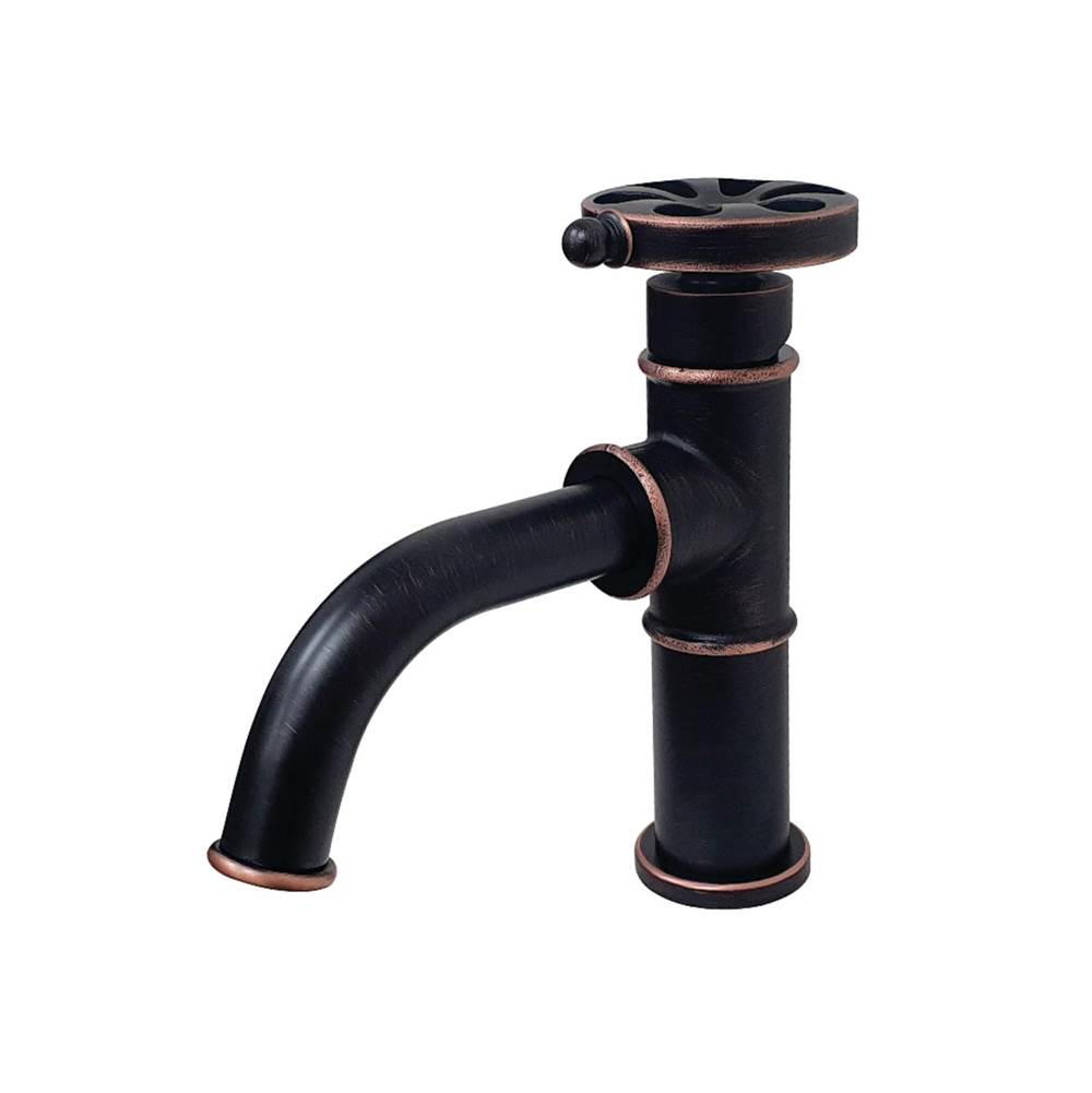Kingston Brass Belknap Single-Handle Bathroom Faucet with Push Pop-Up, Naples Bronze