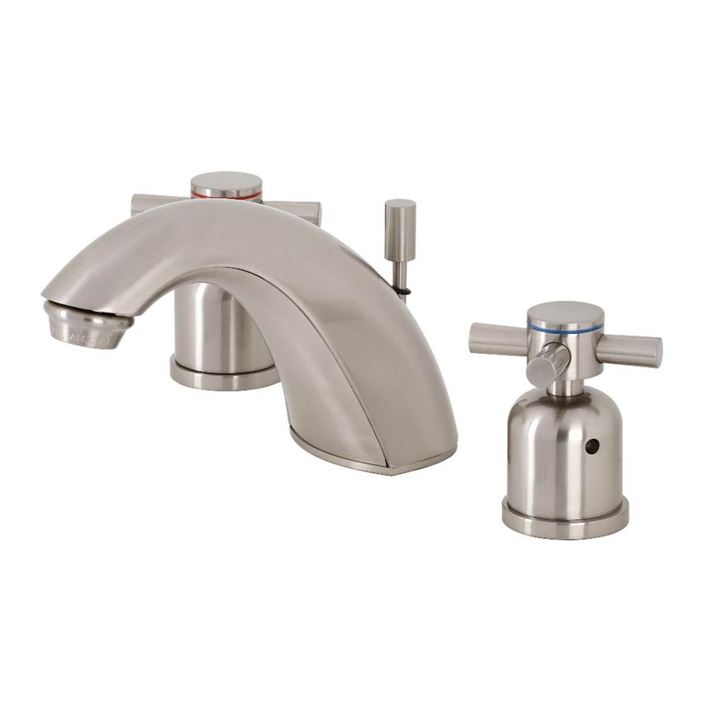 Kingston Brass Concord Widespread Bathroom Faucet, Brushed Nickel