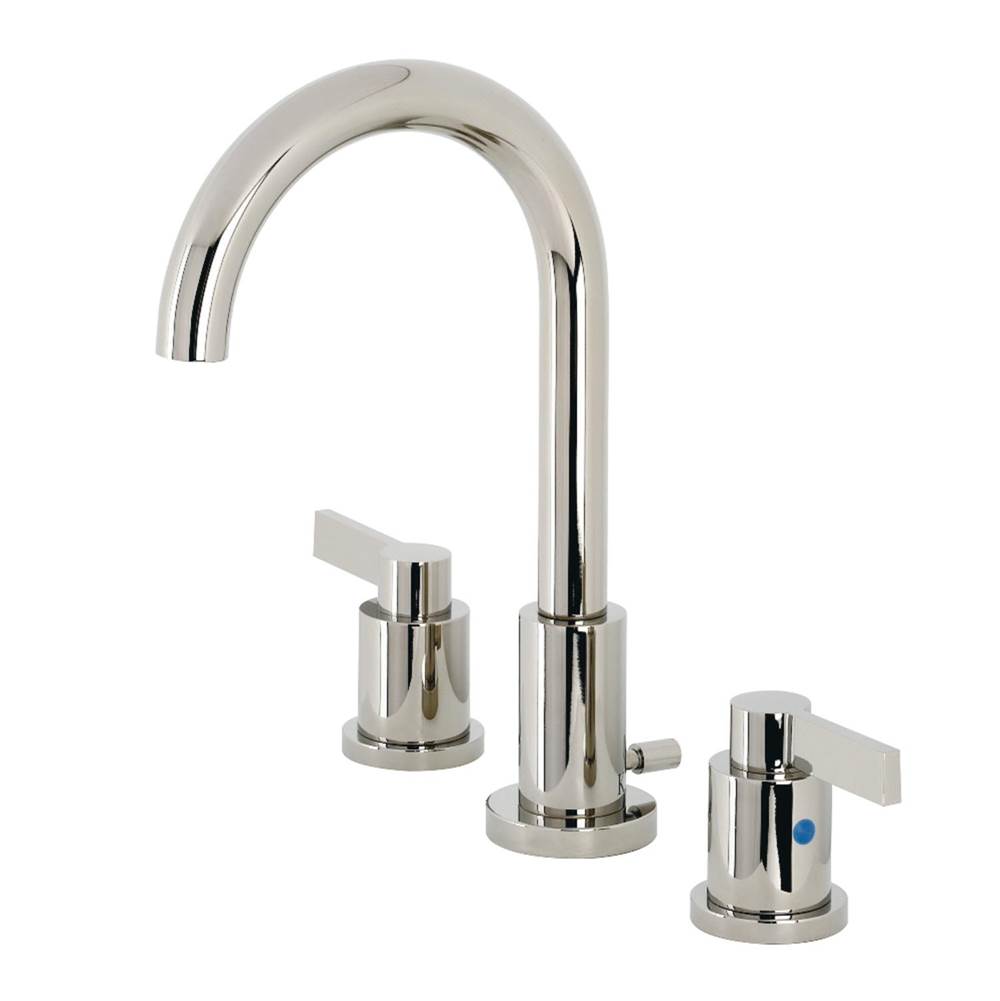 Kingston Brass Fauceture NuvoFusion Widespread Bathroom Faucet, Polished Nickel