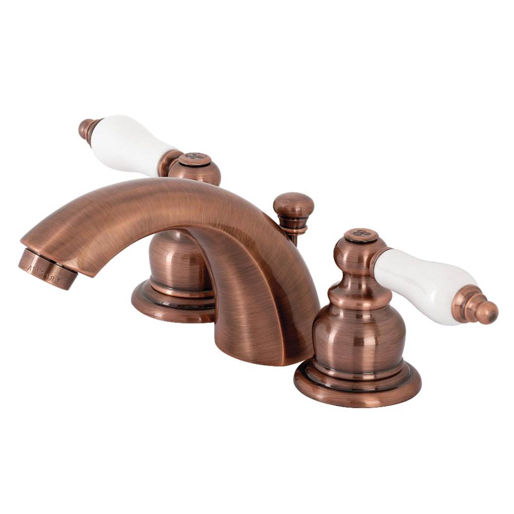 Kingston Brass Victorian Mini-Widespread Bathroom Faucet, Antique Copper