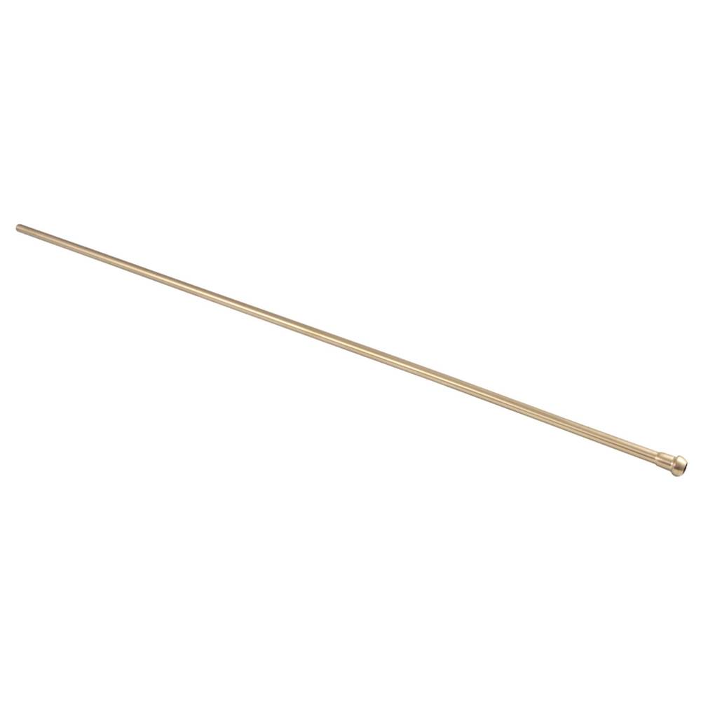 Kingston Brass Complement 30 in. Bullnose Bathroom Supply Line, Brushed Brass
