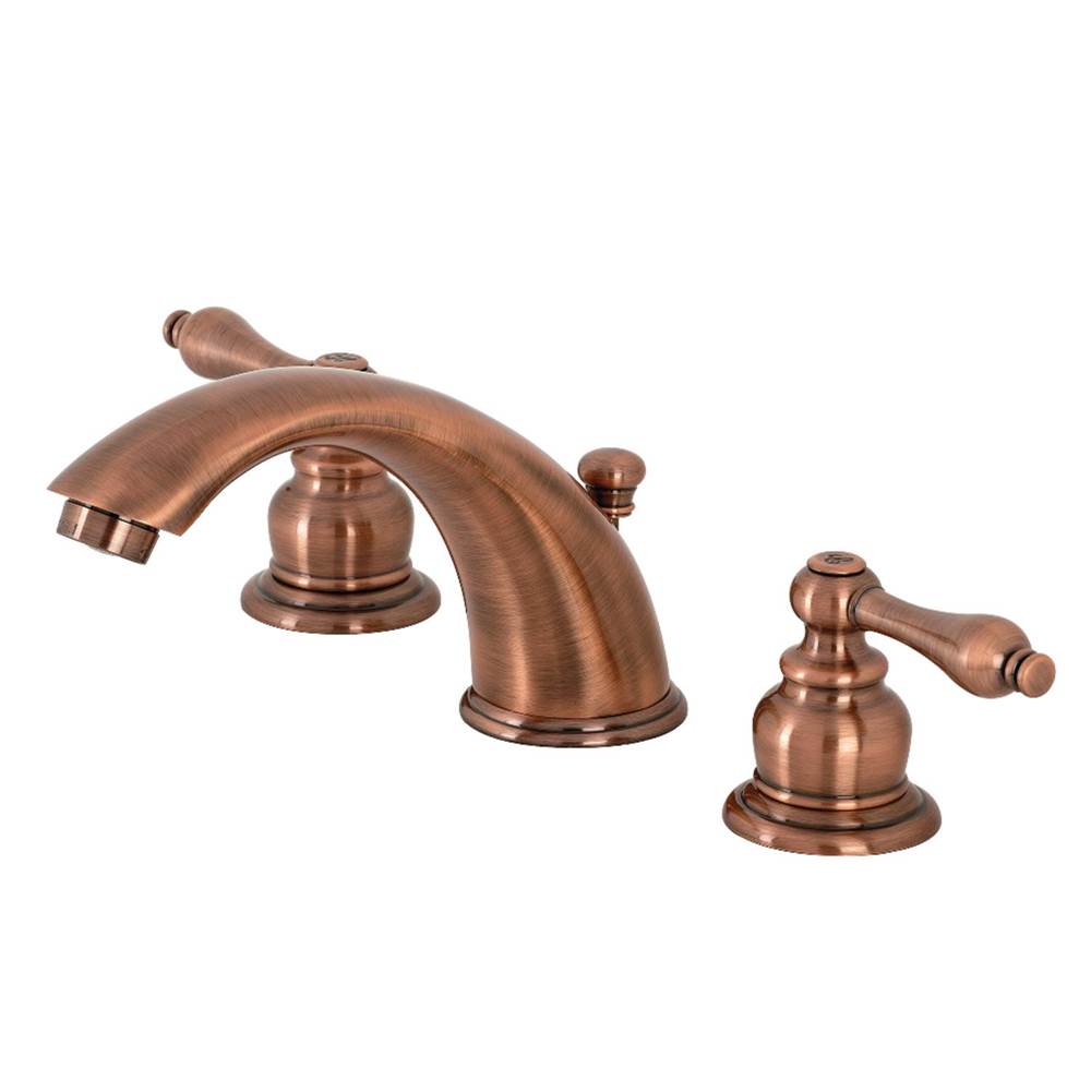 Kingston Brass Victorian Widespread Bathroom Faucet, Antique Copper
