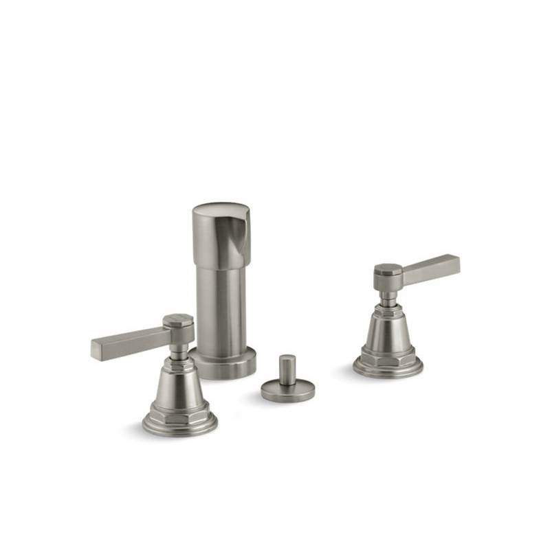 Kohler Pinstripe® Pure Vertical spray bidet faucet with lever handles