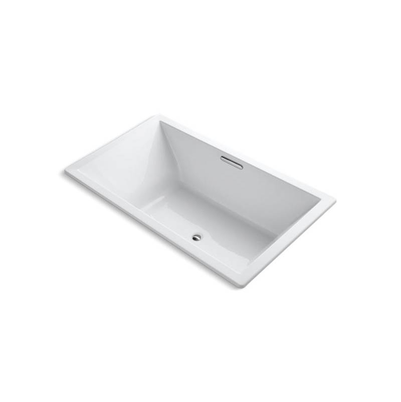 Kohler Underscore® Rectangle 72'' x 42'' drop-in bath with Bask® heated surface and center drain