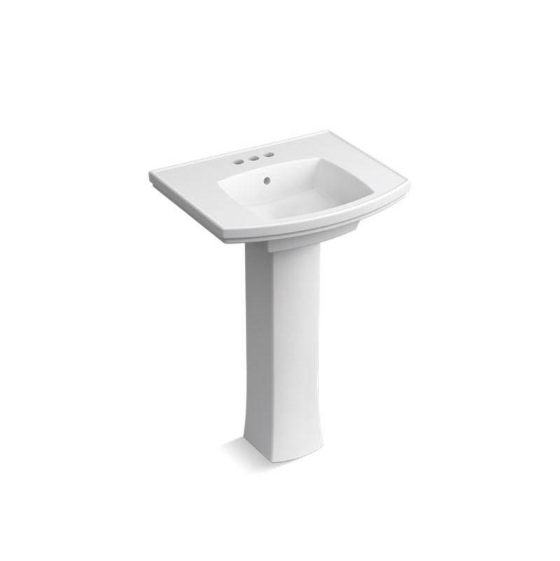 Kohler Kelston® Pedestal bathroom sink with 4'' centerset faucet holes