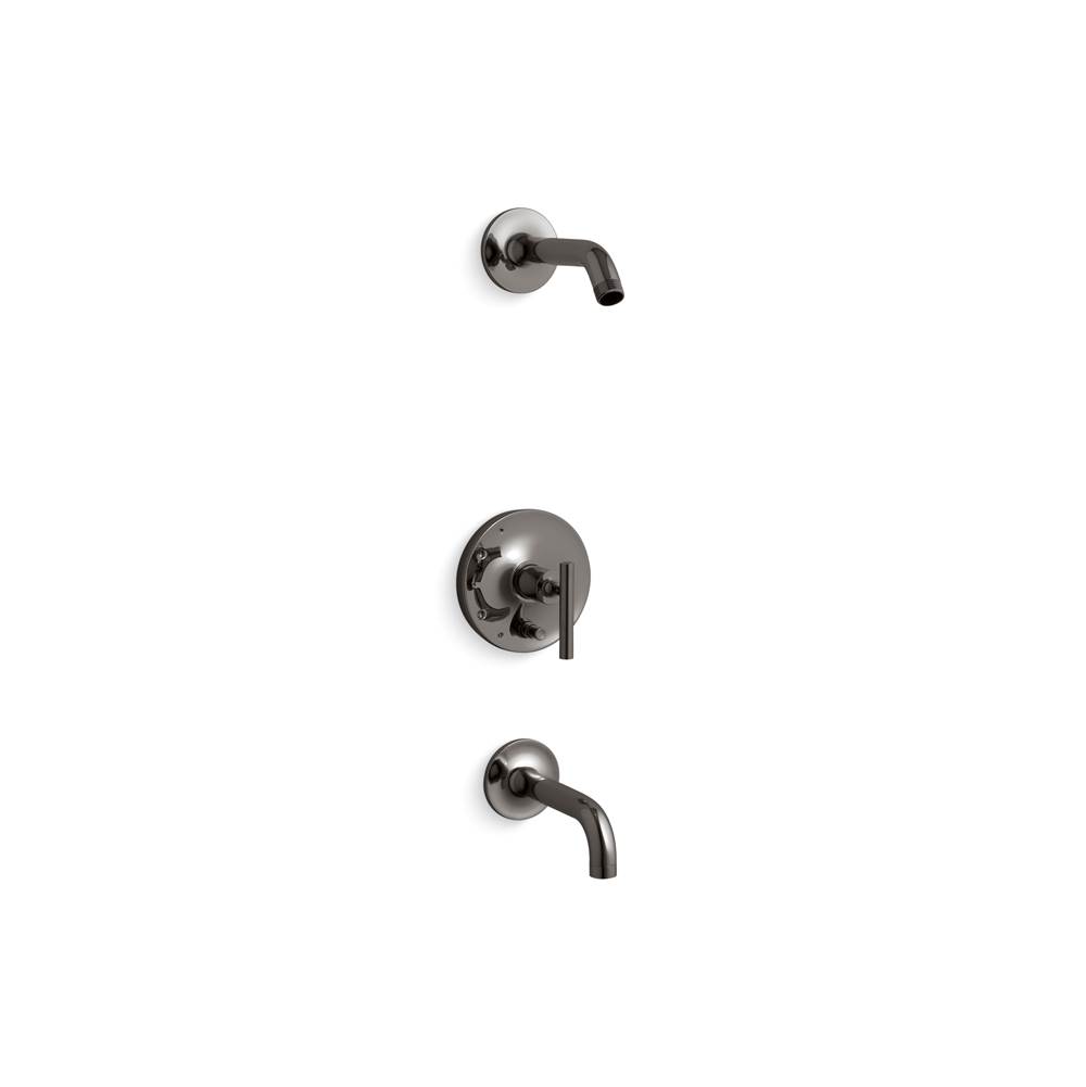 Kohler Purist Rite-Temp Bath And Shower Trim Kit With Push-Button Diverter And Lever Handle Without Showerhead