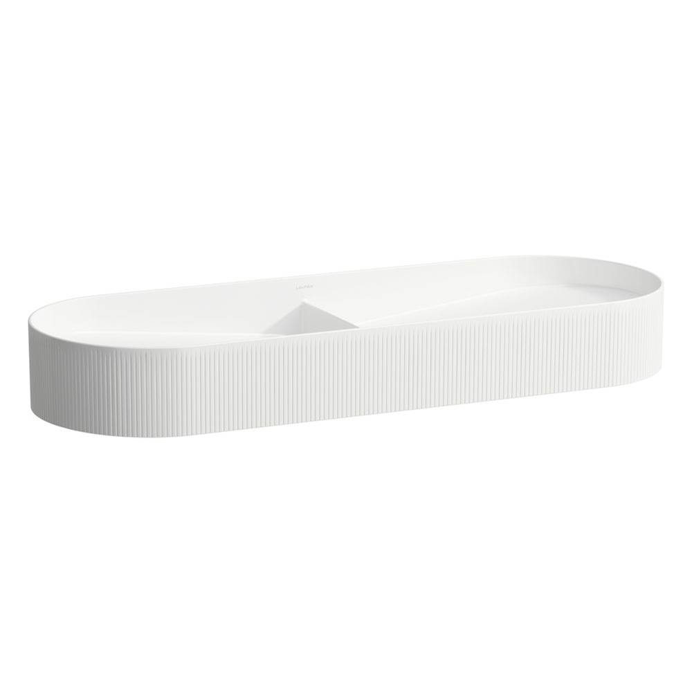 Laufen Double Washbasin Bowl with texture, Counter Mounted