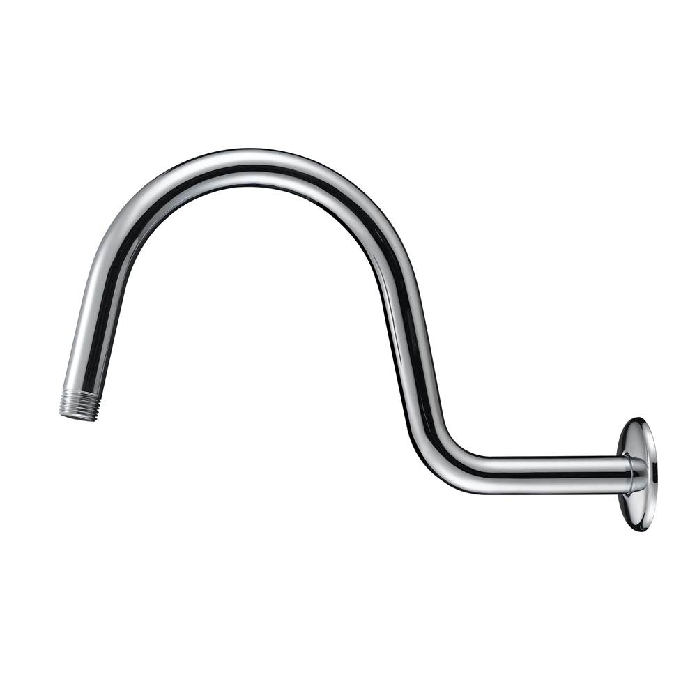 Luxart 12'' ‘S’ Style Shower Arm & Flange