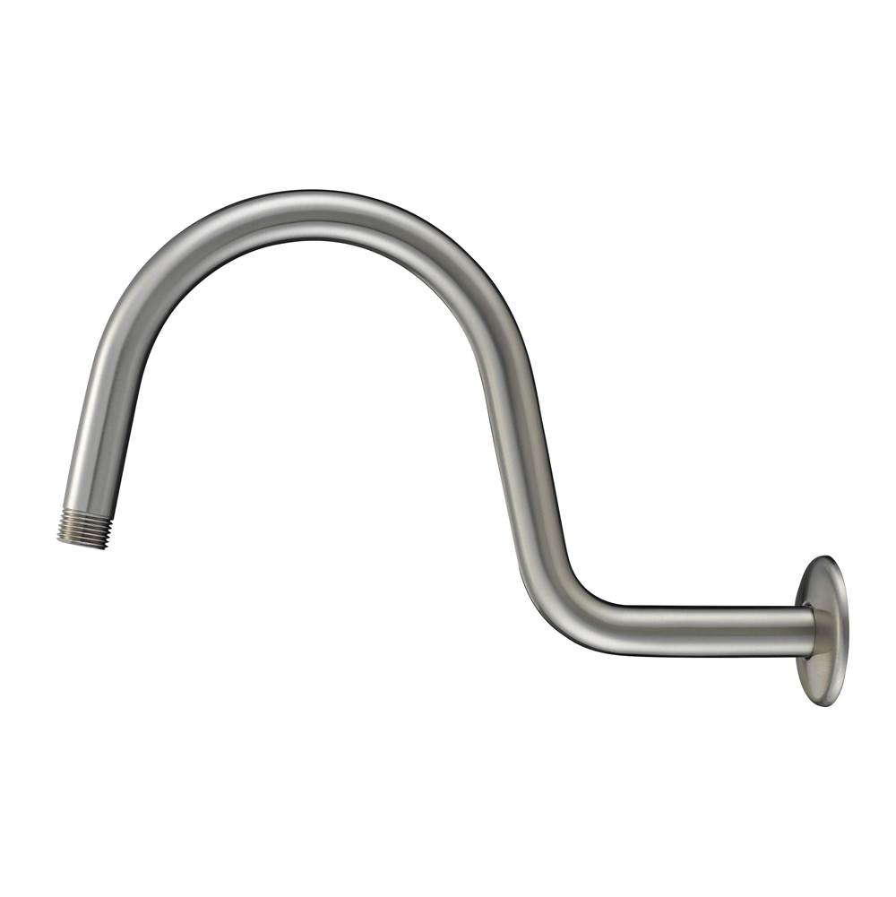 Luxart 12'' ‘S’ Style Shower Arm & Flange
