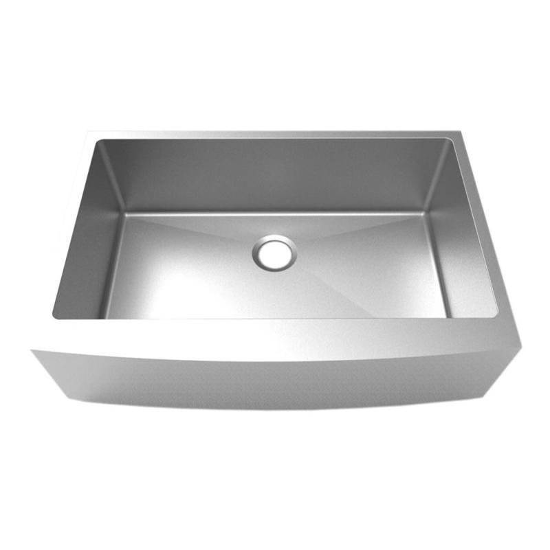 Luxart 16 Gauge Apron Front Single Bowl Sink