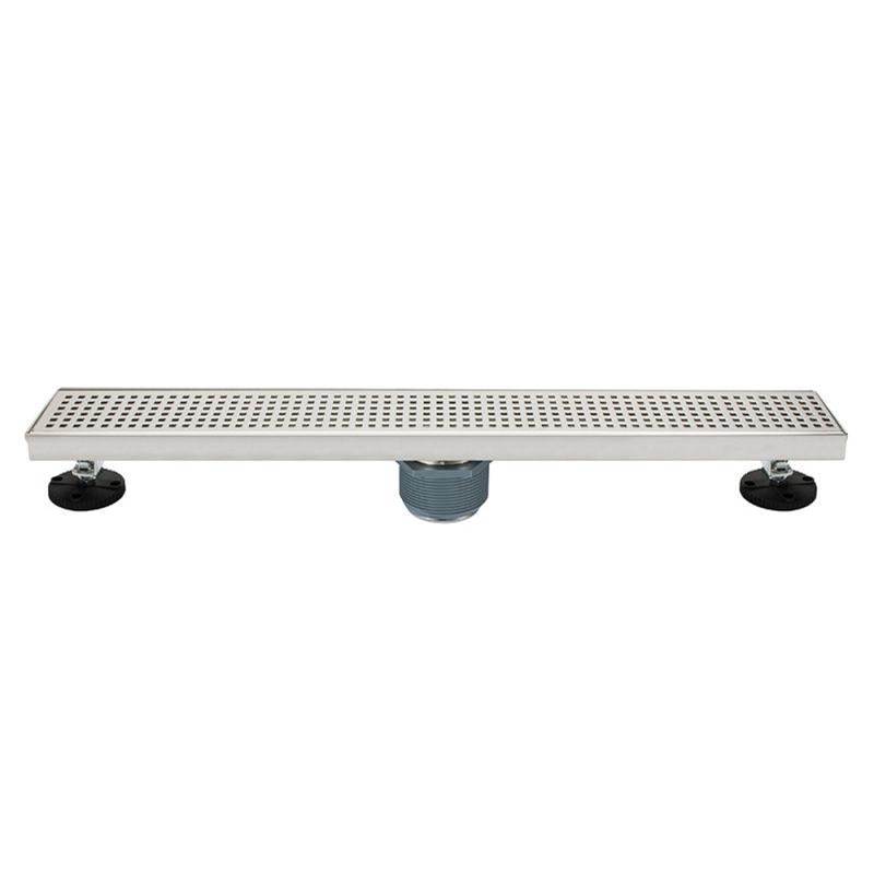 Luxart 24'' Stainless Steel Linear Shower Drain Square Grate