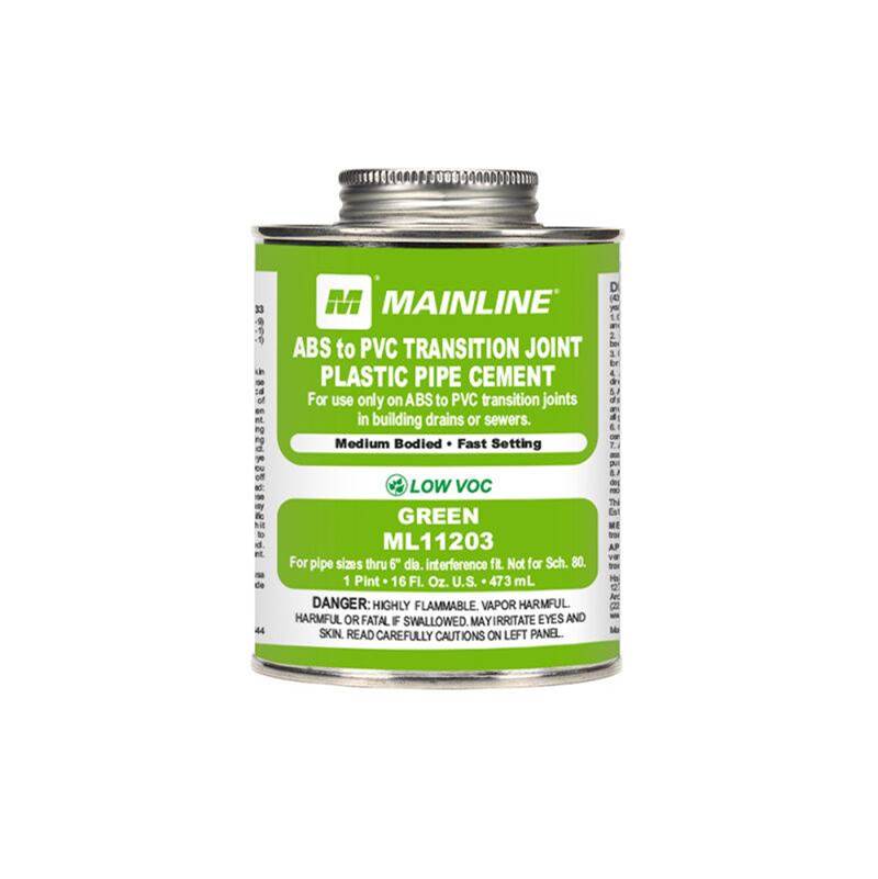 Mainline Collection ABS to PVC Transition Green Medium Bodied Cement
