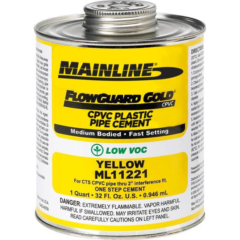 Mainline Collection CPVC FlowGuard Gold® Yellow Medium Bodied Cement