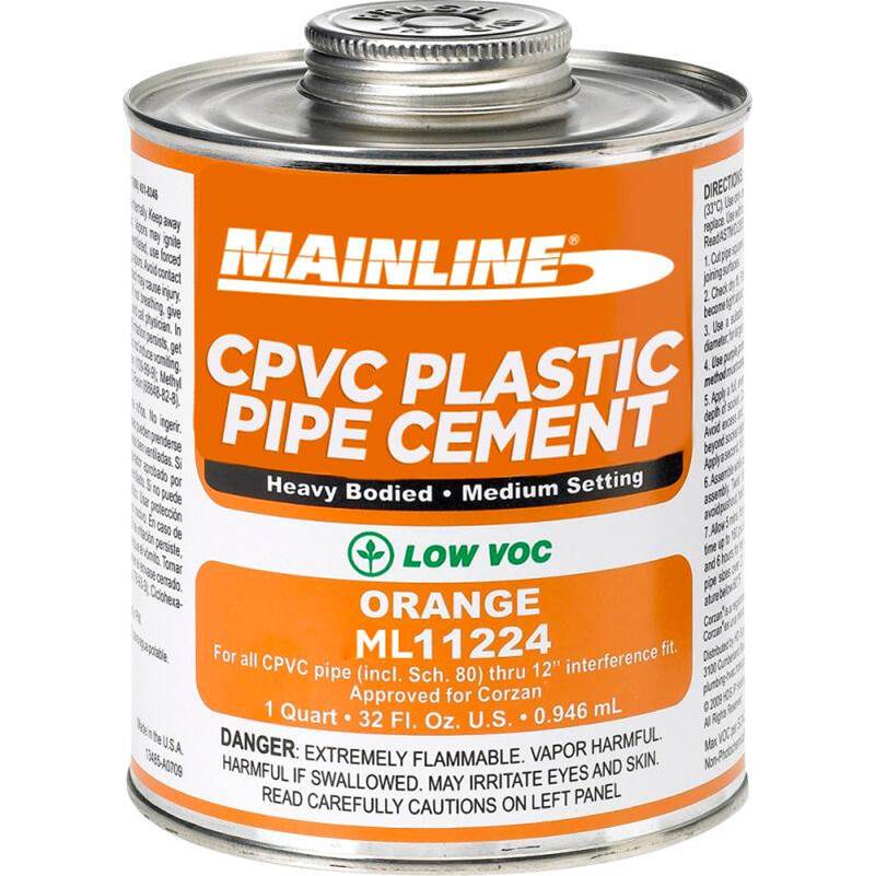 Mainline Collection CPVC Orange Heavy Bodied Cement