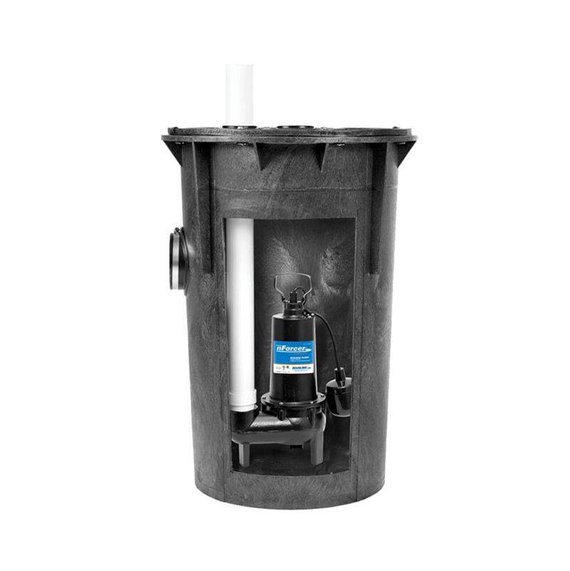 Mainline Collection 1/2 HP Cast Iron Sewage Pump/Basin Kit (18'' x 30'')