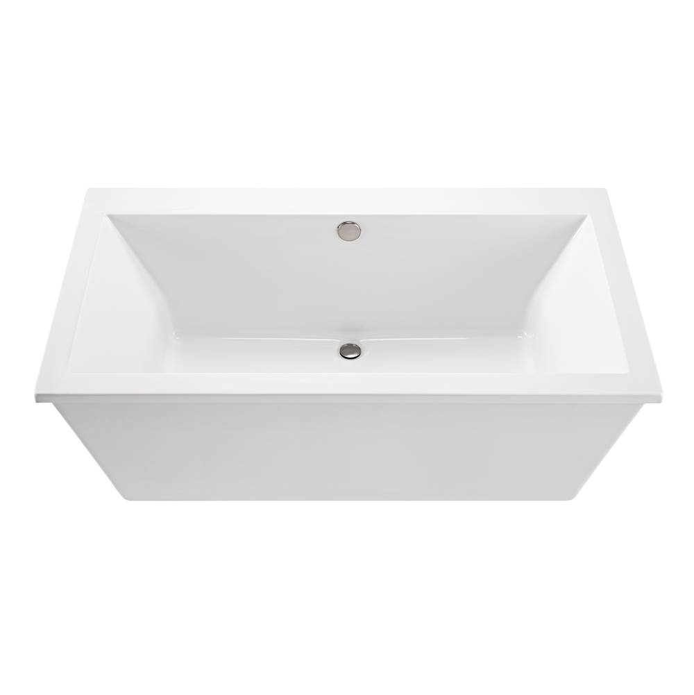 MTI Baths Kahlo 4 Acrylic Cxl Freestanding Faucet Deck Air Bath- Biscuit (66X36)