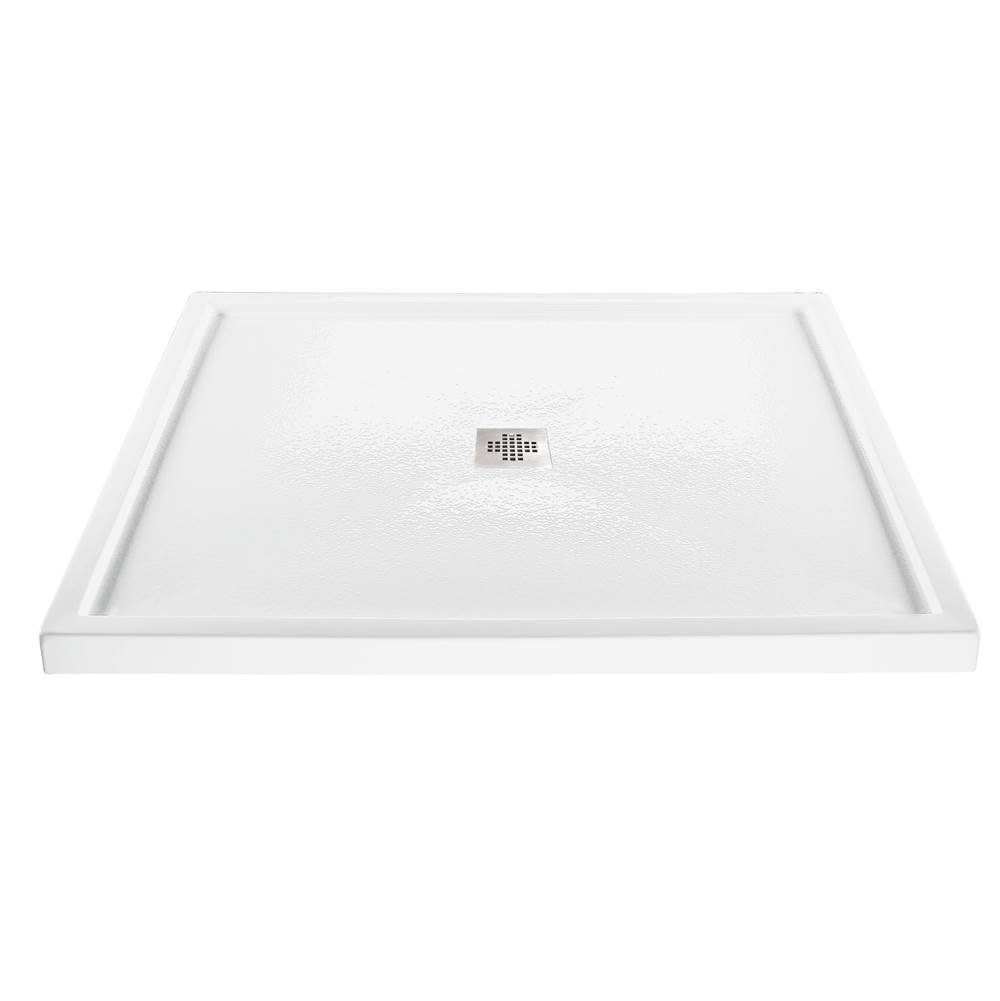 MTI Baths 6048 Acrylic Cxl Center Drain Multi Threshold - White