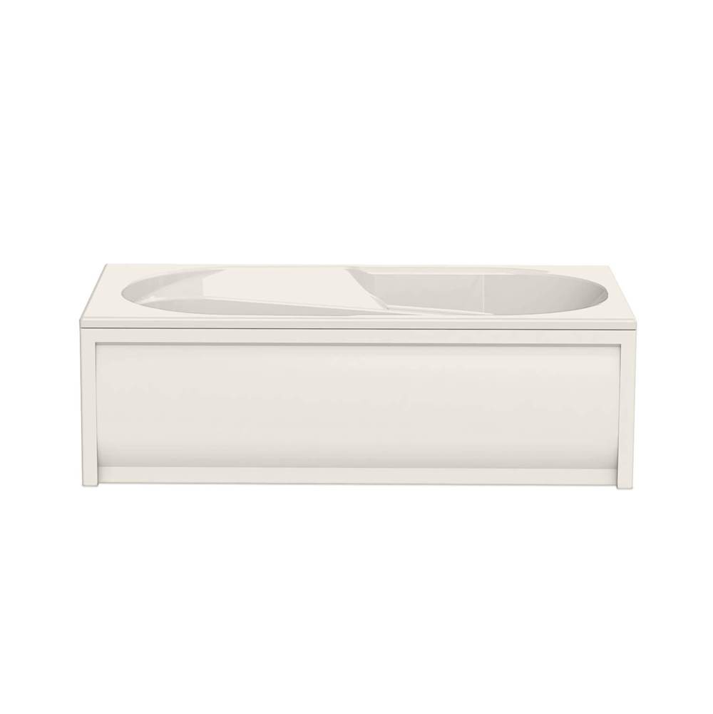 Maax Baccarat 72 x 36 Acrylic Alcove End Drain Bathtub in Biscuit