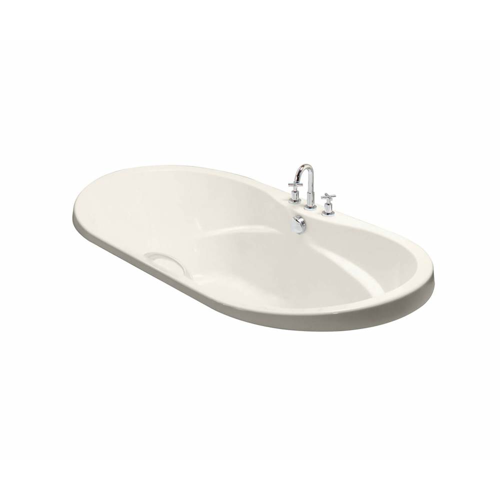 Maax Living 6642 Acrylic Drop-in Center Drain Hydromax Bathtub in Biscuit