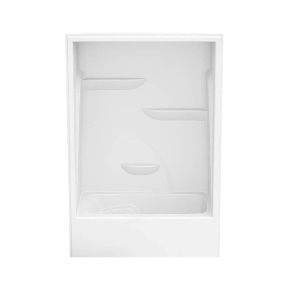 Maax M260 60 x 34 Acrylic Alcove Left-Hand Drain One-Piece Tub Shower in White