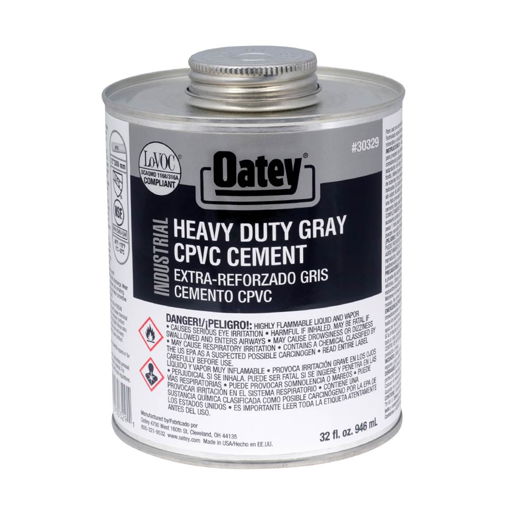 Oatey 32 Oz Cpvc-Pvc Gray Industrial Cement